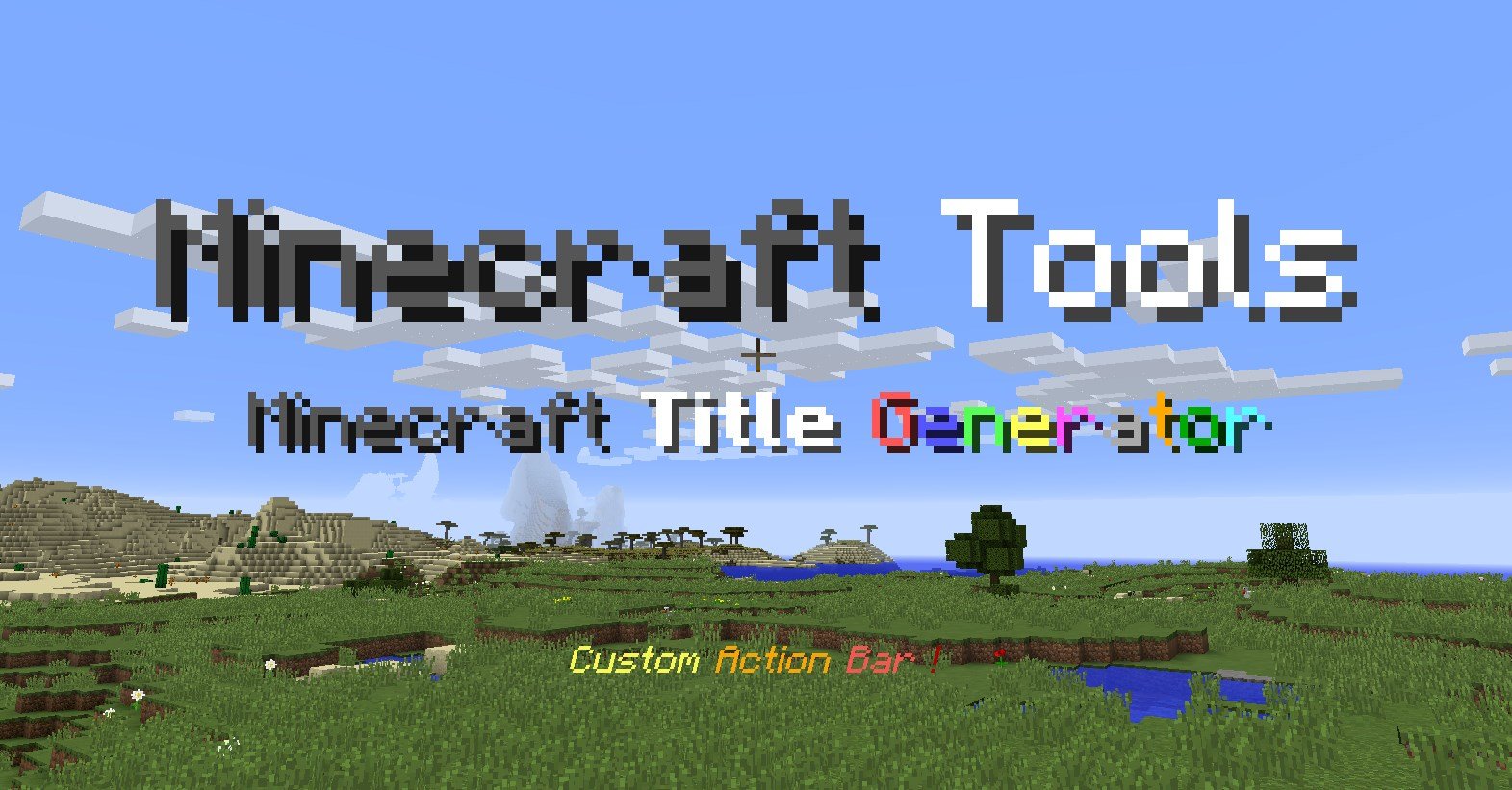 Create Your Own Minecraft World Uses Title Generator